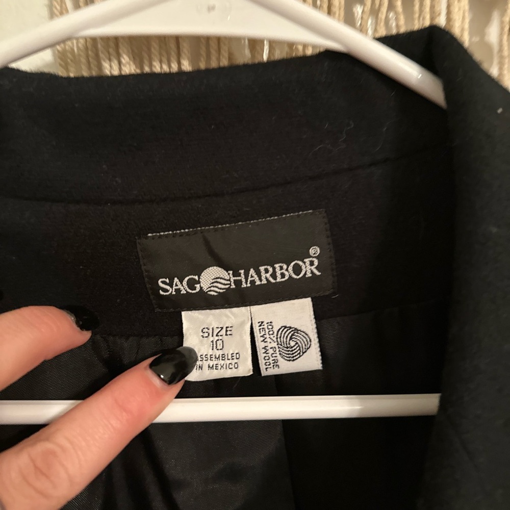 Vintage Sag Harbor Women's Black Blazer - Picture 3 of 3